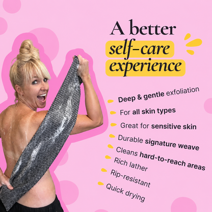 BBOJI Exfoliating Antibacterial Shower Towel